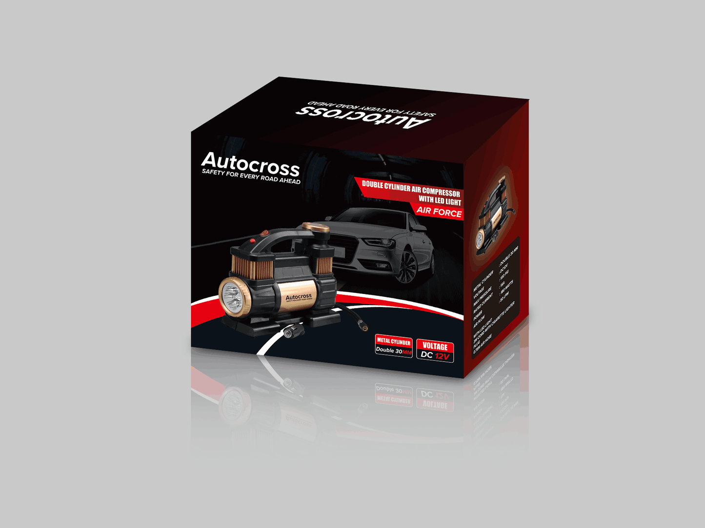 Autocross Air Force Double Cylinder Tyre Inflator