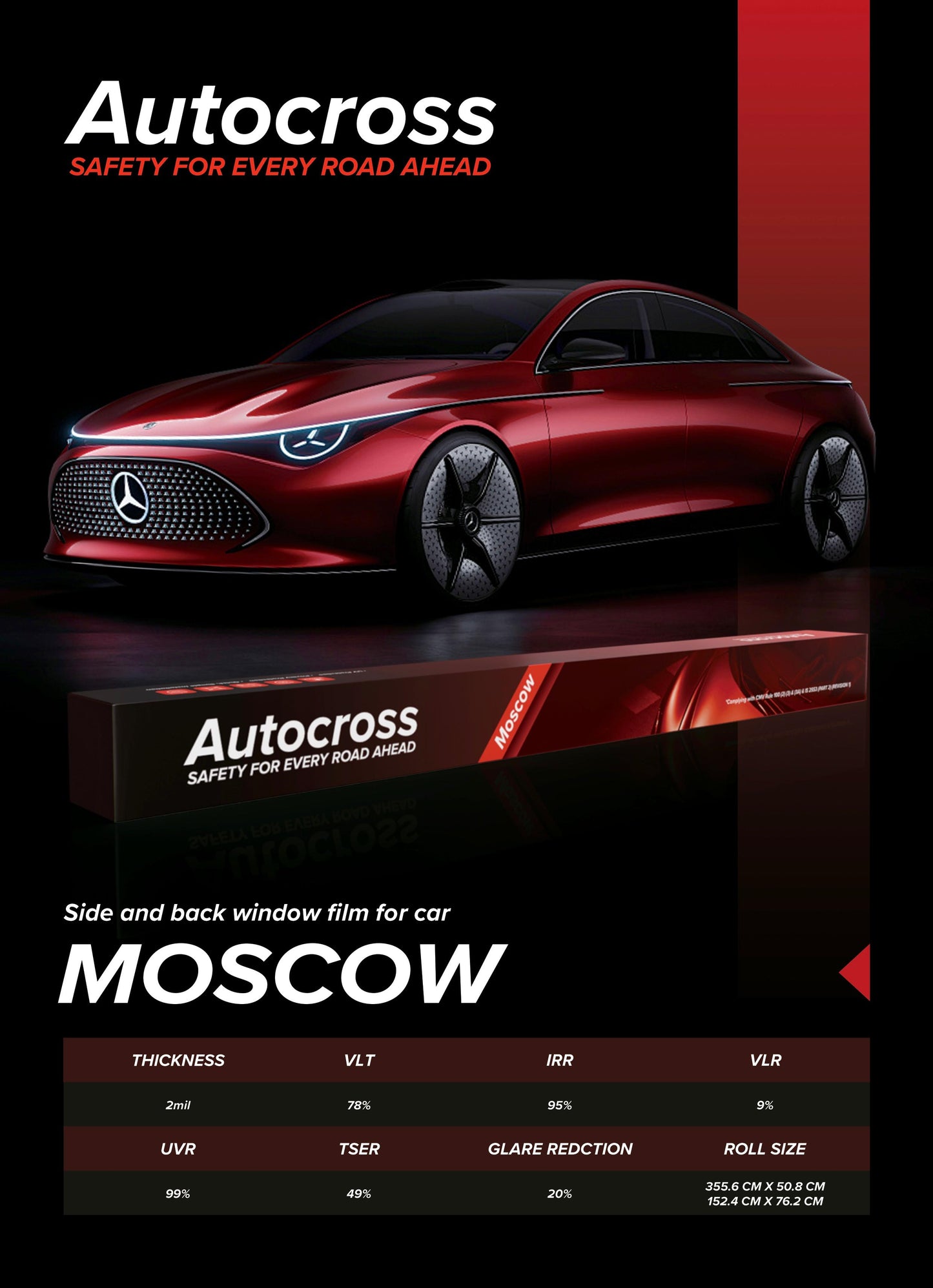 Autocross Automotive Moscow Window Film